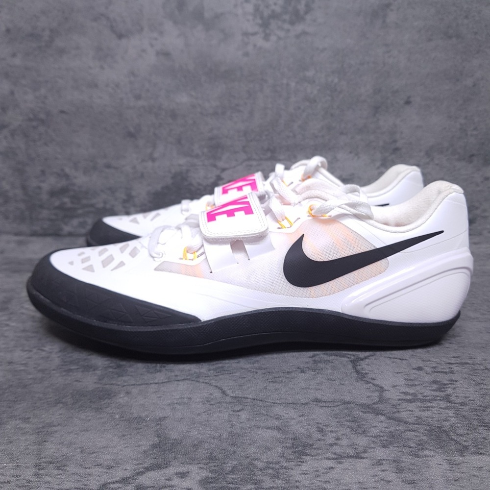 NIKE Zoom Rotational 6 Throwing Discus Shoes Mens 9 White Pink Black Nby